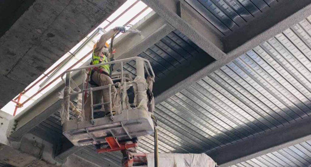 Commercial fireproofing